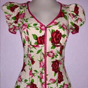 Vintage Betsey Johnson rose dress Valentine’s Day